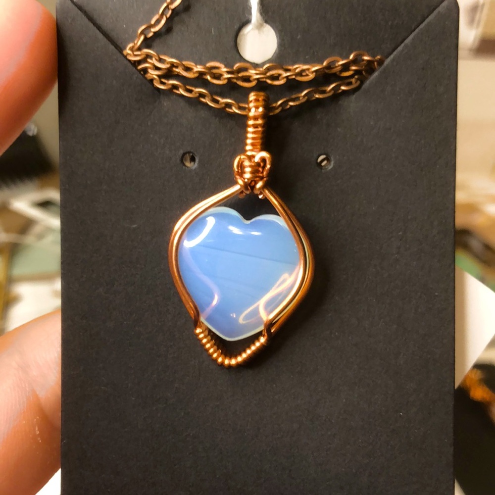 Opalite Heart Necklace